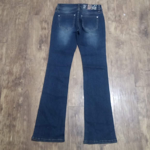 Grace in LA Women's Jeans 27 Bootcut Embellished Embroidered - Picture 5 of 11